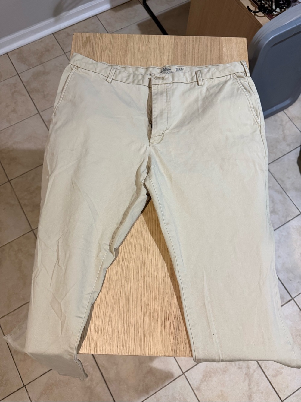 Men's Cream Chino Pants
